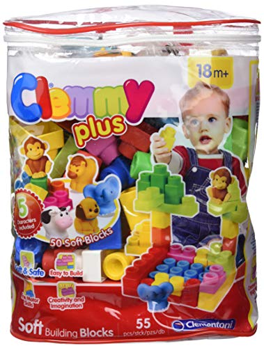Clementoni - Clemmy Plus Bolsa con 48 bloques (17136.8)