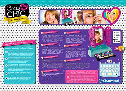 Clementoni Crazy Chic- Tocador de Maquillaje, Multicolor (18541)