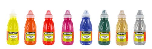 Cleopatre - PGN250X8B - Pack de 8 frascos de pintura guache, colores secundarios, 250 ml