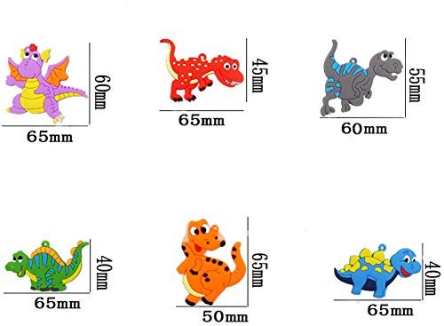 Clerfy Acc 26 Pieza Dinosaurios Pulsera Anillo Tatuajes temporales Niños Regalos