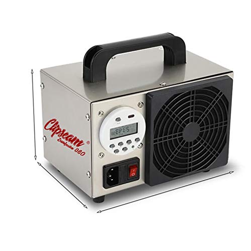 CLIPSEAM Generador de Ozono 10 gr/h para Tratar Superficies de hasta 150 m²,Agentes infecciosos, Ácaros, Malos olores. 5000 Horas de Uso(10 gr/h Digital)