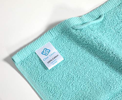 Cloe' Louis - Juego de toallas de baño (6 piezas, 100 % algodón)