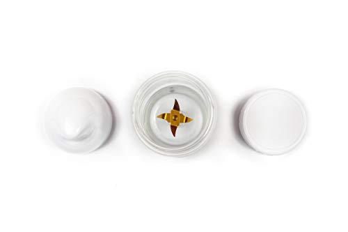 CLOEN Batidora Portátil Batidos y Smoothies | 4 Cuchillas 3D Titanio y Vaso de 400 ml o de 280ml | Potente Máquina de Mano Mezcladora de Frutas de 18000rpm | Recargable por USB Vitamer