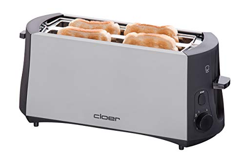 Cloer 3710 3710-Tostadora, 1380 W, Metal, 2 Ranuras