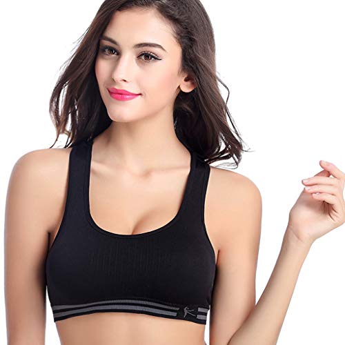 Cloud ROM Sujetadores Deportivos Mujer Chica Espalda Sujetador Deporte Mujer con Relleno Gimnasio Yoga Fitness Ejercicio Bra Sin Costura Acolchado Lencería Gran Tamaño Chaleco