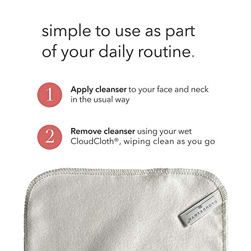 CloudCloth® Paños de limpieza faciales de doble cara de algodón puro (3 unidades)