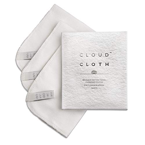 CloudCloth® Paños de limpieza faciales de doble cara de algodón puro (3 unidades)