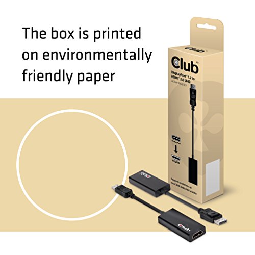 Club 3D CAC-1070 - Adaptador DisplayPort 1.2 a HDMI 2.0 UHD