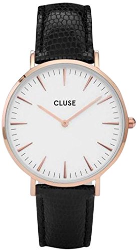 CLUSE Reloj Analógico para Mujer de Cuarzo con Correa en Cuero CL18037