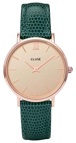 CLUSE Reloj Analógico para Mujer de Cuarzo con Correa en Cuero CL30052