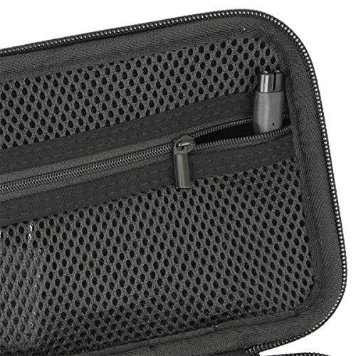 co2CREA Duro Viajar caja estuche funda para Philips OneBlade QP2530/30 QP2520/30 Recortador de barba(black-large) (estuche solo)