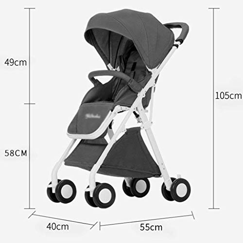 Cochecito De Bebé, Cochecito Cochecito Travel System Cochecito De Bebé Del Carro Puede Acostarse Puede Sentarse Ligera Doblar A Prueba De Explosiones De La Rueda De La Carretilla, Z039YX ( Color : B )