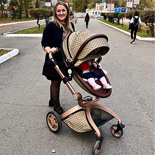 Cochecito de Bebe Hot Mom Cochecito y Sillas de paseo 3 en 1 sistema de viaje con silla y el capazo Asiento de coche, 2020 estilo de vida F22 asiento de carro extra comprable - edición especial
