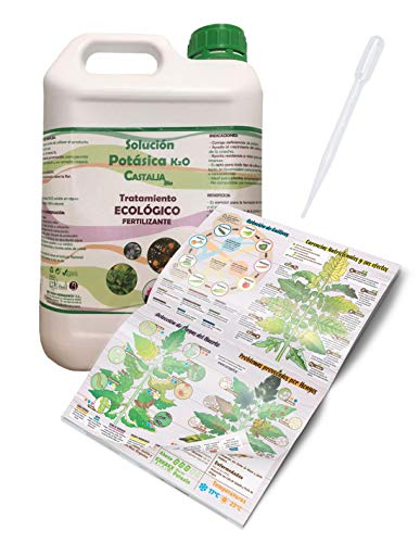 COCOPOT Kit Jabón Potásico Eco 5L. (Solución potásica) con Pipeta dosificadora y Manual del huerto
