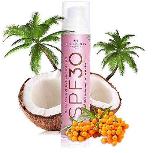 COCOSOLIS Crema Solar 30 SPF - Crema hidratante y protección solar para todo tipo de pieles, con aceites biológicos - Аceite de coco, manteca de cacao, manteca de karité, aceite de mora - 100 ml