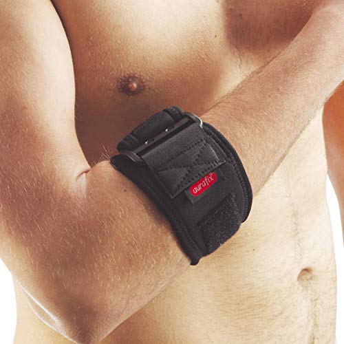 Codera de tenis con almohadilla de compresión, codera ajustable para mujeres y hombres, soporte para codo de tenis y golfistas, epicondilitis lateral y medial