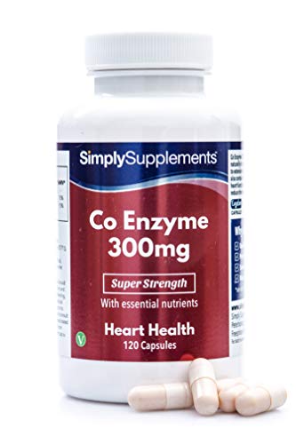 Coenzima Q10 300mg - ¡Bote para 4 meses! - Apto para veganos - 120 cápsulas - SimplySupplements