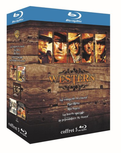 Coffret Western - La conquête de l'Ouest + Pale Rider + Rio Bravo + La horde sauvage + La prisonnière du désert [Francia] [Blu-ray]