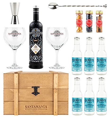 Cofre Gin Tonic Premium - SANTAMANIA Leyenda Urbana Gin
