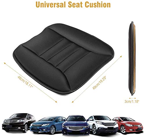 Cojin Asiento Coche, Funda Asiento Coche Universal Espuma de Memoria Súper Suave Cómodo para Vehículos,Cojín Asiento Oficina Alivio del Dolor de la Ciática