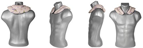 Cojín térmico para el cuello | Saco cervical térmico de semillas | Almohada térmica compartimentada para semillas de colza (color: campestre romantico)