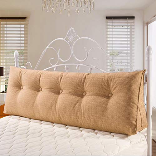 Cojines cabecero,Cojín De Lectura Lectura triangular Almohada Rodillo grande Cabecera Respaldo Soporte Posicionamiento de la almohadilla por día cama litera con cubierta removible, Lectura Relajante ,