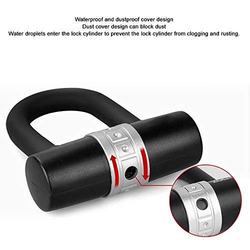 COKECO Candado para Bicicleta-Alta dureza Mini candado en Forma de U candado para Bicicleta montaña batería Coche eléctrico antirrobo para el hogar candado en Forma de U para niños Mini