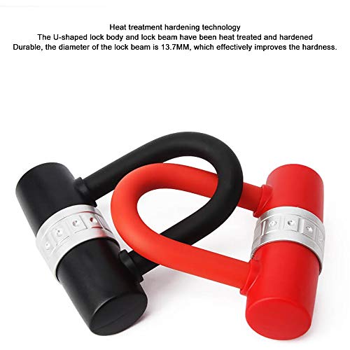 COKECO Candado para Bicicleta-Alta dureza Mini candado en Forma de U candado para Bicicleta montaña batería Coche eléctrico antirrobo para el hogar candado en Forma de U para niños Mini