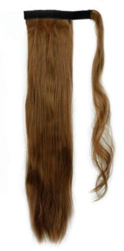 Coletas Postizas Largas Pelo Extensiones de Pelo 26"/66CM [ Sostenido Wrap Around ] Clips Antideslizante Ofrecido - Lisa