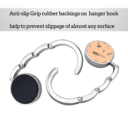 Colgador de herramientas de peluquería retro para mujeres y mujeres, diseño único plegable de sección de almacenamiento, gancho para mesa