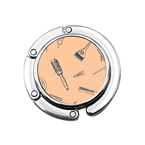 Colgador de herramientas de peluquería retro para mujeres y mujeres, diseño único plegable de sección de almacenamiento, gancho para mesa