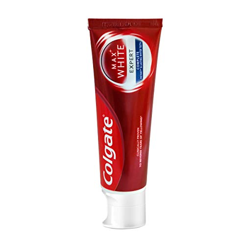Colgate Max White Expert Complete, Pasta de Dientes, blanqueamiento instantáneo y duradero - Pack 12 uds x 75ml