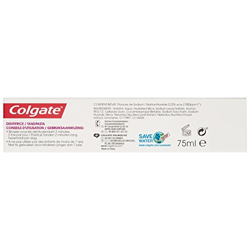 Colgate Naturals Extracts Flor de Loto Dentífrico - 4 Recipientes de 75 ml - Total: 300 ml