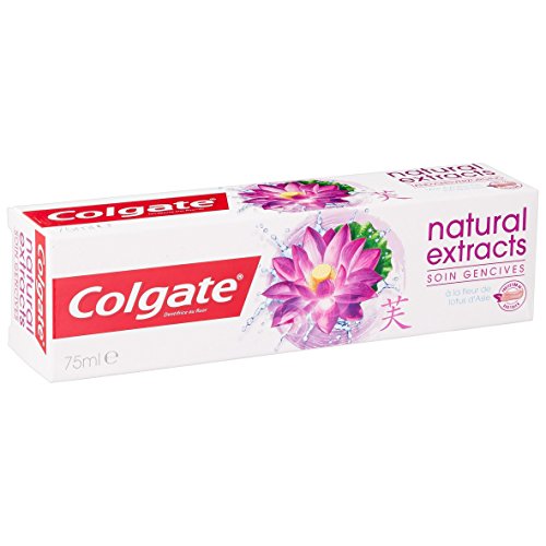 Colgate Naturals Extracts Flor de Loto Dentífrico - 4 Recipientes de 75 ml - Total: 300 ml