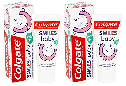 Colgate Smiles - Pasta de dientes para bebé de 0 a 2 años de edad, 50 ml