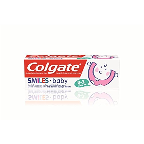 Colgate Smiles - Pasta de dientes para bebé de 0 a 2 años de edad, 50 ml