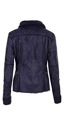 Coline Manteau Type Bombers féminin et brodé (Marina, M)