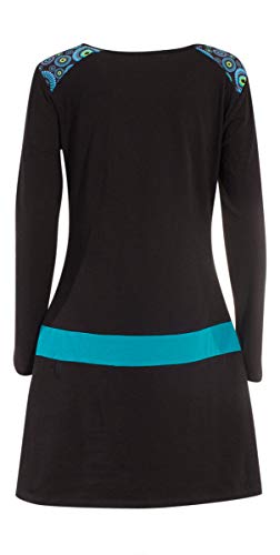 Coline Vestido Corto Burbujas (Negro, S)