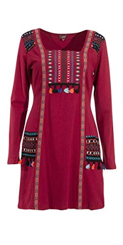 Coline Vestido Corto Estampado Gráfico (Frambuesa, S)