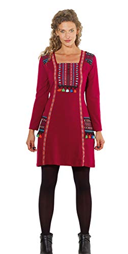 Coline Vestido Corto Estampado Gráfico (Frambuesa, S)