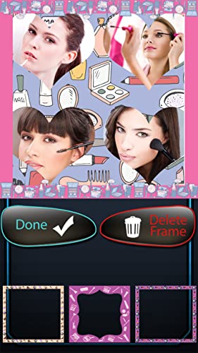 Collage de fotos de maquillaje