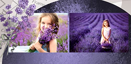 Collage de la foto de la lavanda