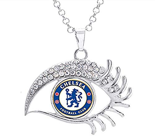 Collar 16Mm Inter Liverpool Madrid Juventus FC Barcelona Equipo Foto Botón A Presión De Cristal Collar con Forma De Cristal Blanco