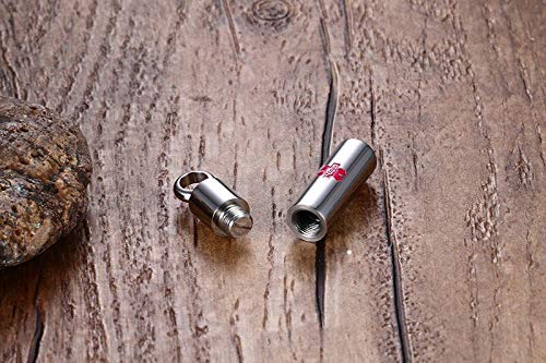 Collar Colgante Collar Colgante De Acero De Titanio para Mujeres Hombres Puede Abrir Botella De Perfume Cilíndrico Joyería De Moda Femenina