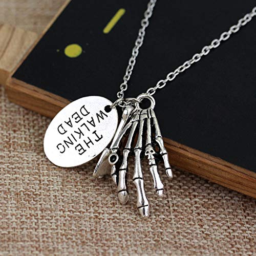 Collar Colgante Joyería Collar De Estilo Punk Hacha Cráneo Cabeza Carta Talla Colgante Hombres Personalidad Creativa Joyería