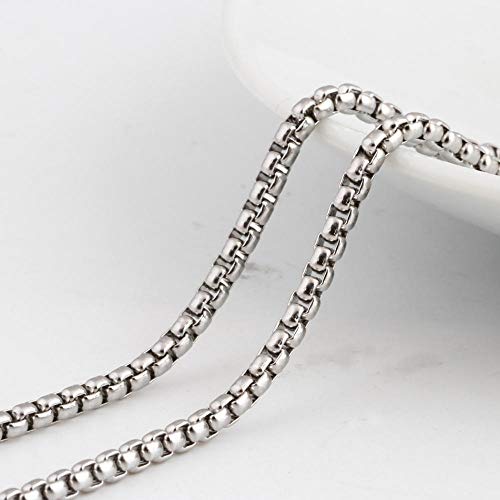 Collar Colgante Joyería Cráneo De Estilo Punk De Diseño Único con Colgante De Collar De Bola De Acero Inoxidable para Hombres