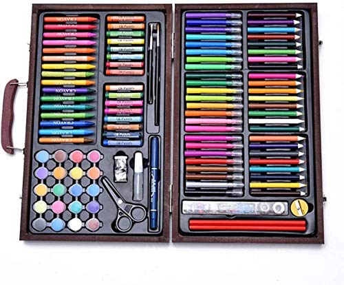 Colorear materiales de arte Conjunto de Arte en Dibujo Y Pintura Más Caso portátil en un compacto sistema de la pluma y Juntas Doodle del garabato (Color: Natural, Tamaño: Tamaño libre), Tamaño: tamañ