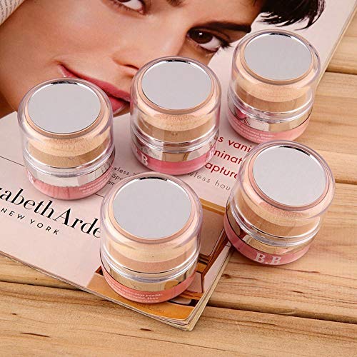 Colorete clifcragrocl,Mujeres, ni?as, cara, mejilla, suave, natural, rubor, colorete, polvo, cosm¨¦tico, con, esponja, 2