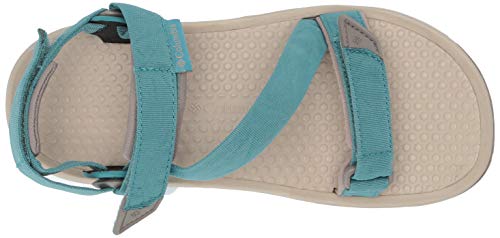 Columbia Big Water II, Sandalias para Mujer, Azul (Teal, Ancient Fossil), 39 EU