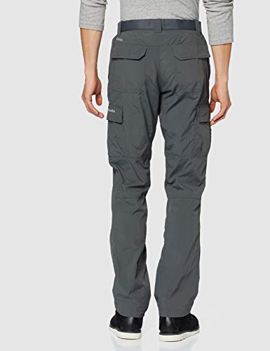 Columbia Silver Ridge II Pantalones de Senderismo Convertibles, Hombre, Gris (Grill), W34/L32